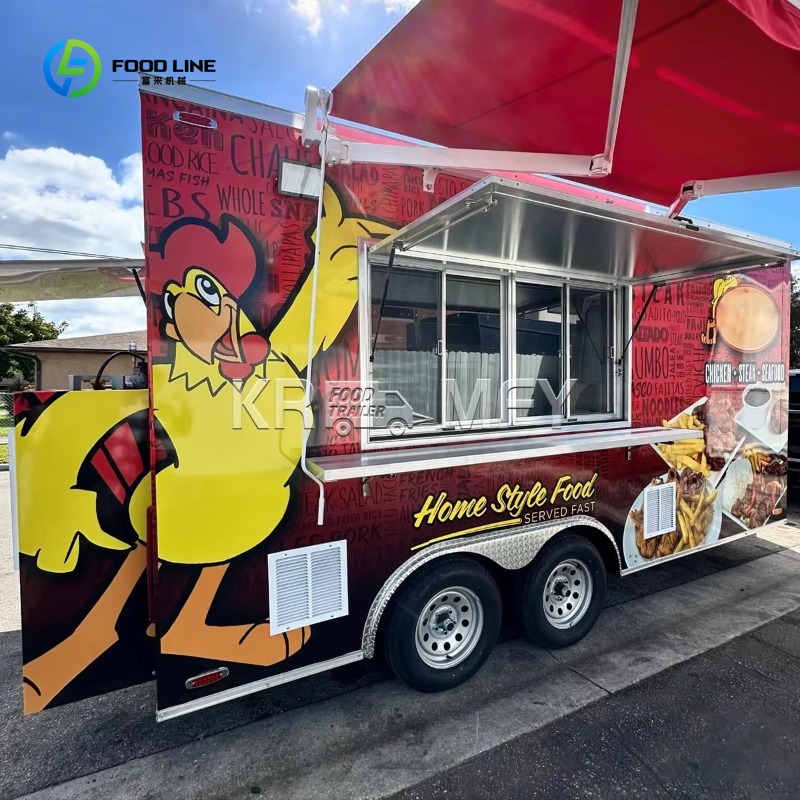 Food Snacks Catering - รถขายอาหารจีนแบบล้อ 4 ล้อ รถขายขนม รถขายอาหารเคลื่อนที่ รถขายอาหารสำหรับจัดเลี้ยง