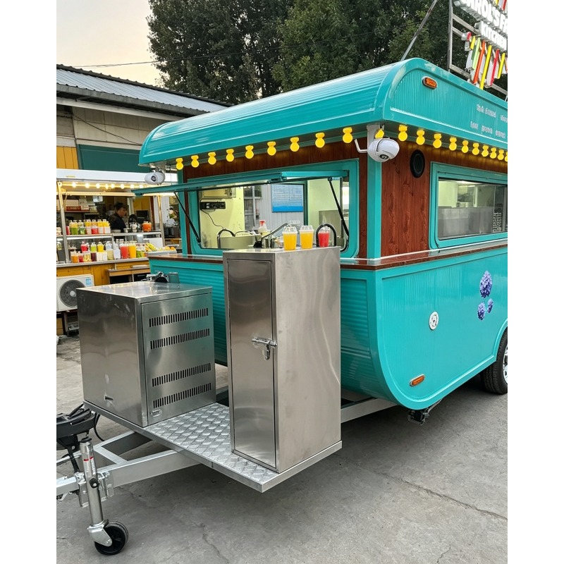 Food Snacks Catering - รถเข็นขายอาหารเคลื่อนที่ ตลาดกลางคืน ถนนการค้า รถเข็นขายของว่าง ชา อาหาร