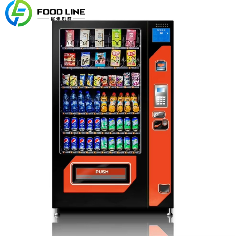 Food Drink Snacks - ตู้จำหน่ายสินค้าอัตโนมัติแบบสั่งทำพิเศษพร้อมหน้าจอสัมผัสสำหรับเครื่องดื่มและขนมขบเคี้ยวขนาดเล็ก