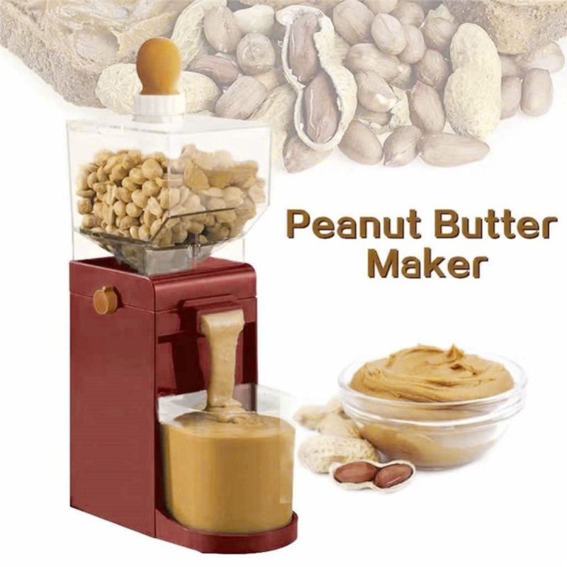 Peanut Butter Snack - เครื่องทำเนยถั่วไฟฟ้าสำหรับใช้ในบ้าน เครื่องบดธัญพืช เครื่องบดซอสงาแบบกันลื่น เครื่องทำเนยถั่วสำหรับถั่วลิสง อัลมอนด์ มะม่วงหิมพานต์