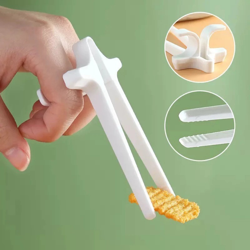 ที่หนีบอาหารแบบหนีบนิ้ว 1 ชิ้น - Snacks Food Video บทวิจารณ์และราคา