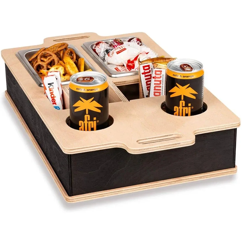 สี่เหลี่ยมผืนผ้าถาดไม้ไผ่เดสก์ - Food Drink Snacks บทวิจารณ์และราคา