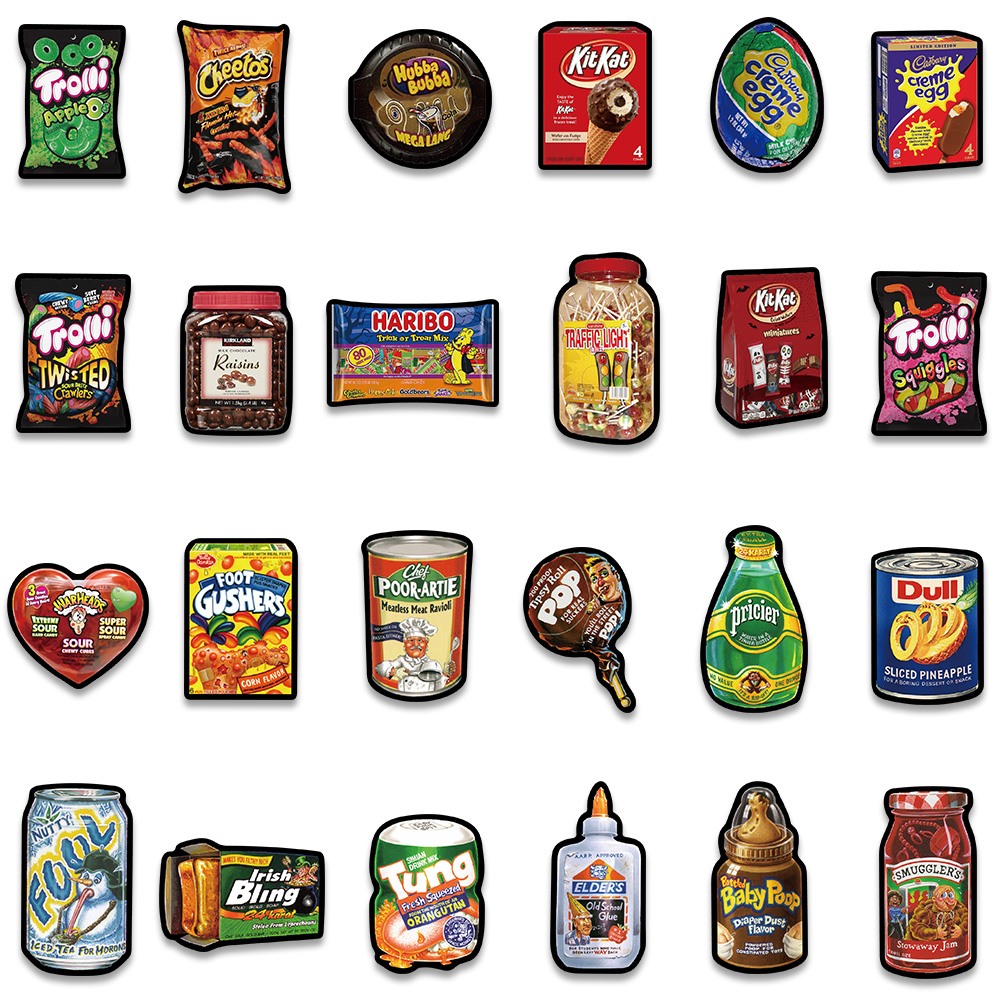 48ชิ้นการ์ตูนอเมริกันอาหารว่าง - American Food Y Snacks บทวิจารณ์และราคา