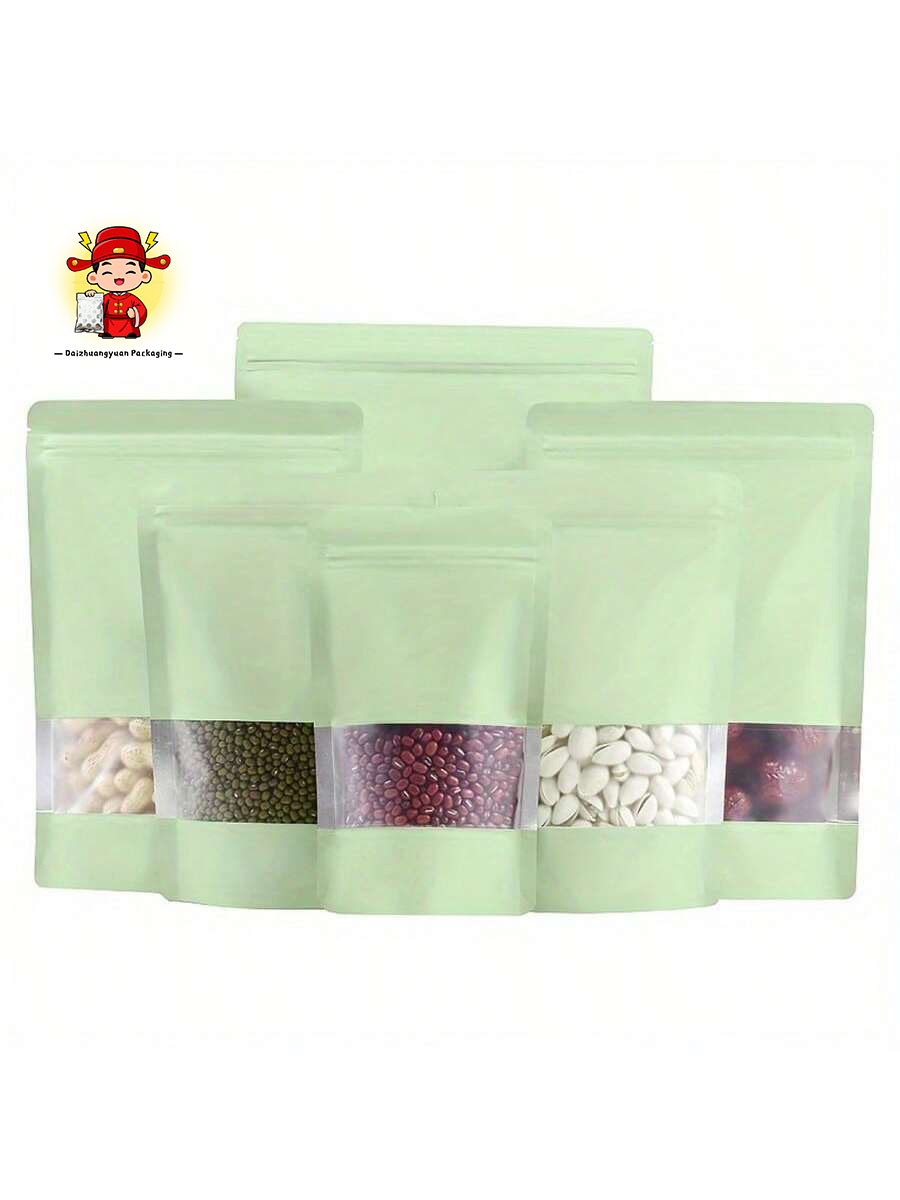 ถุงใส่อาหารแบบตั้งได้สีเขียว 5 - Food Snacks That Are Green บทวิจารณ์และราคา