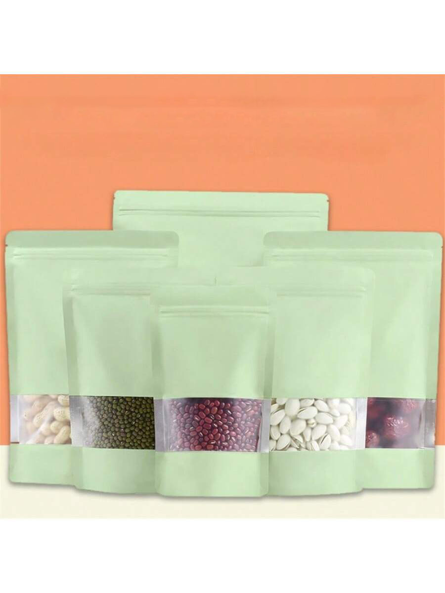 ถุงใส่อาหารแบบตั้งได้สีเขียว 5 - Food Snacks That Are Green บทวิจารณ์และราคา