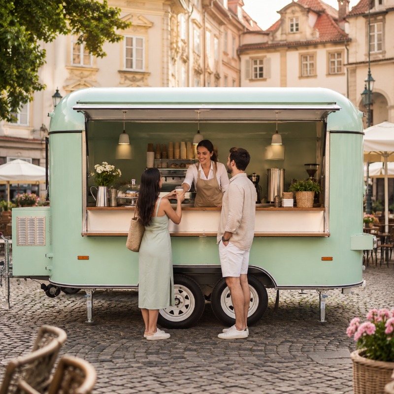 รถขายอาหารเคลื่อนที่ รถพ่วงขาย - Food Snacks Catering บทวิจารณ์และราคา