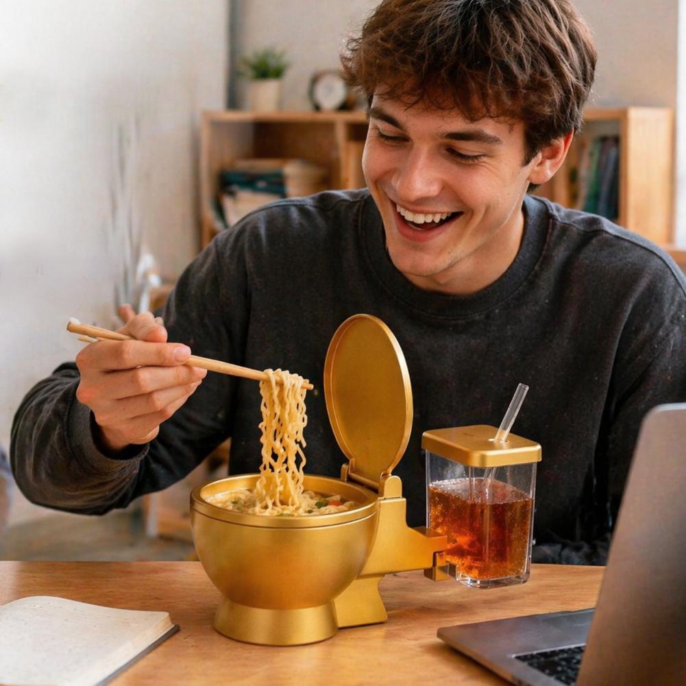 ชุดชามราเมนรูปโถสุขภัณฑ์ พร้อม - Food Drink Snacks บทวิจารณ์และราคา