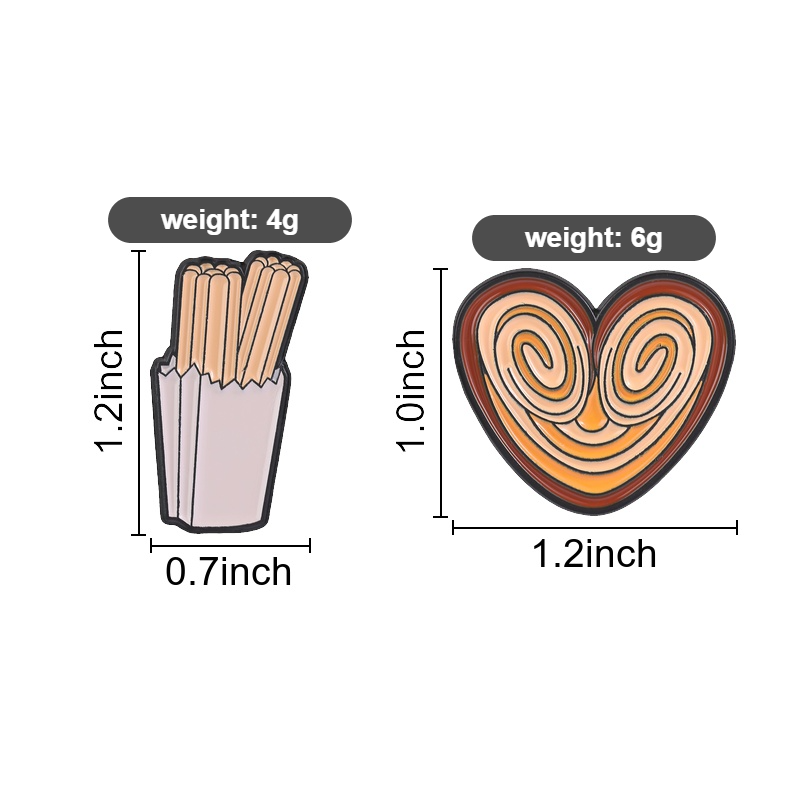 เข็มกลัดเคลือบลายขนมขบเคี้ยวสุ - Food Snacks Gifts บทวิจารณ์และราคา
