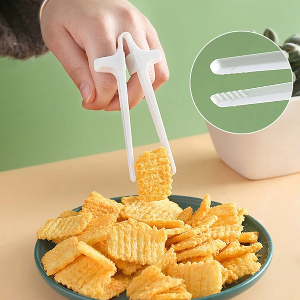 ตะเกียบพลาสติกแบบหนีบอาหาร 1 ช - Food Snacks To Eat บทวิจารณ์และราคา