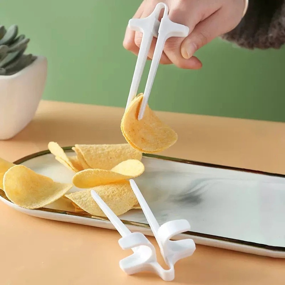 ตะเกียบพลาสติกแบบหนีบอาหาร 1 ช - Food Snacks To Eat บทวิจารณ์และราคา